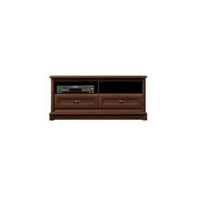 Comoda TV Sonata, design elegant, 2 sertare + 1 nisa, structura PAL laminat + MDF, glisiere cu bile, 130x55x54 cm