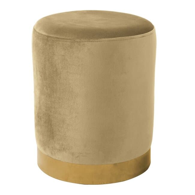 taburet raven catifea premium cu spatiu depozitare 31x38x31 cm galben