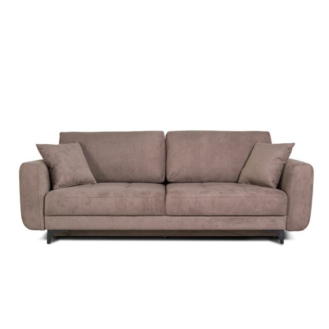 canapea karisa extensibila extra confort cu lada integrata si perne incluse structura lemn masiv si pal 241x113x91 cm culoare personalizabila