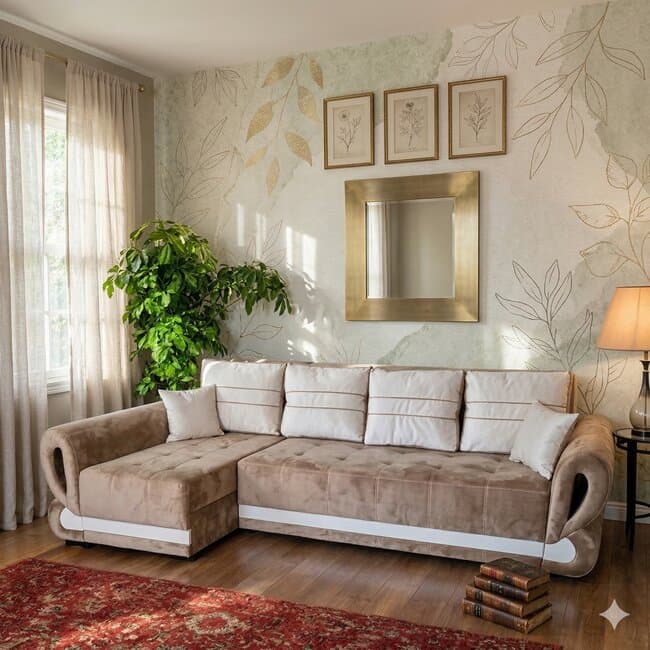 coltar sofia ii extensibil culoare personalizabila 314x145 cm saltea spuma memorie