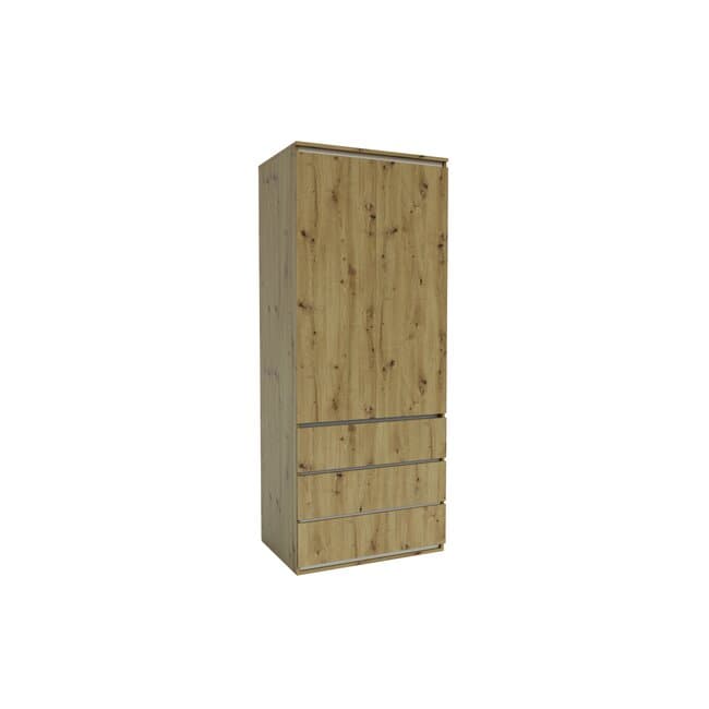 Dulap Idea Artisan, cu bara haine, structura PAL melaminat + MDF, design modern, 80x210x57 cm, personalizabil