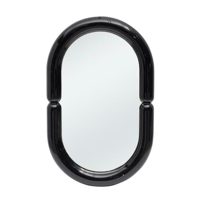 oglinda de perete poster cadru mdf design minimalist 80x50x3 5 cm negru alb