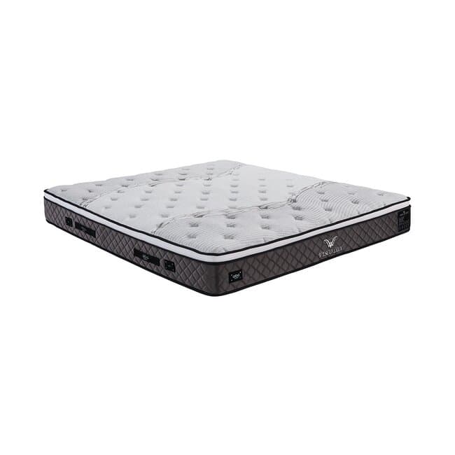 Saltea Hadise 160x200 cm gri, memory foam, arcuri individuale, fermitate medie