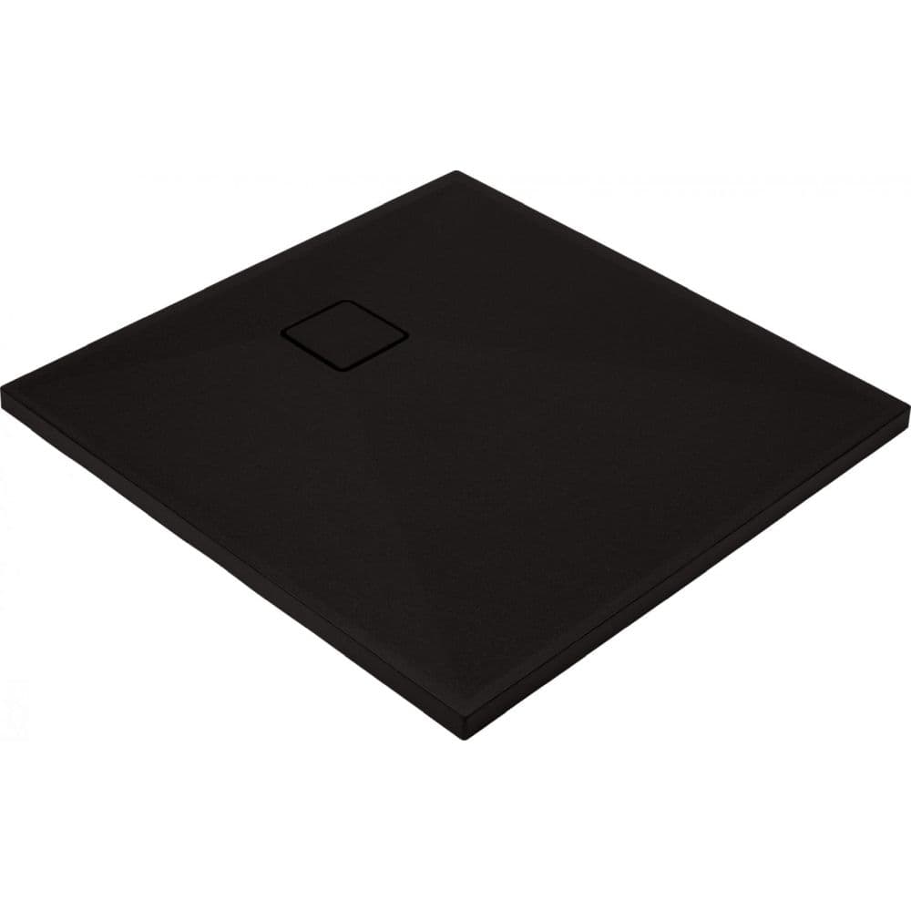 Cadita dus compozit slim patrata neagra 90x90 cm Deante, Correo Square