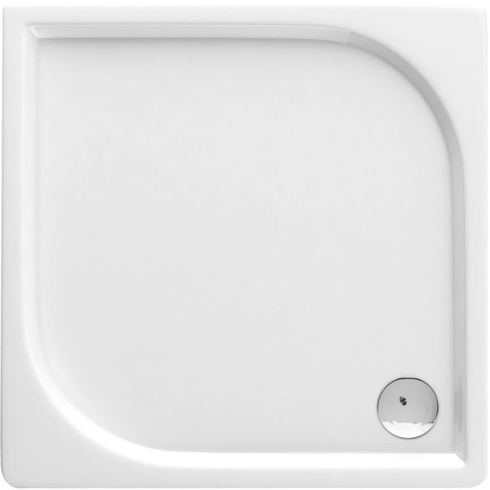 Cadita dus slim patrata 90x90 cm alba Deante, Cubic