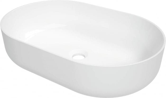 Lavoar ceramic, montare blat, 58x38  cm, alb, Deante Round