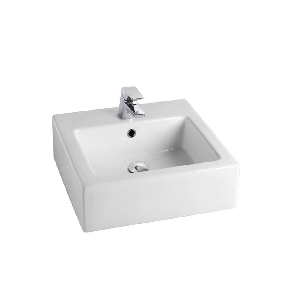 Lavoar pe blat alb 48 cm, patrat, Gala City