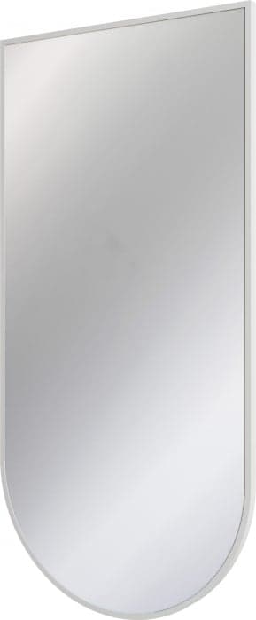 Oglinda suspendata, in rama aluminiu, alb mat, 50x100 cm, Deante Silia