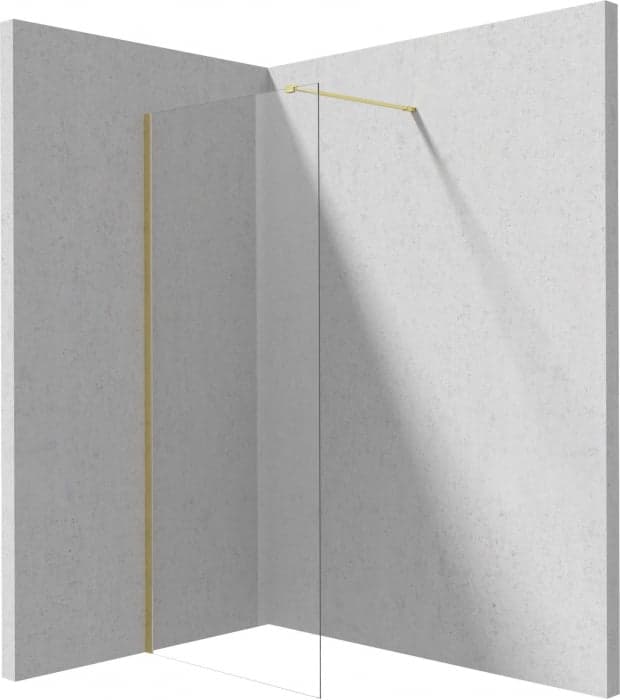 Paravan dus fix 70x195cm, sticla securizata 6 mm, aur periat , tehnologie Active-Cover, Deante Prizma