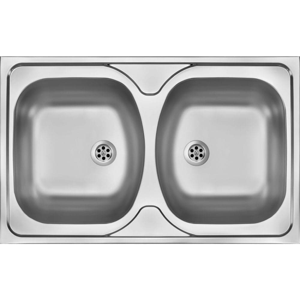 Chiuveta bucatarie inox doua cuve crom leinen Deante Tango 200