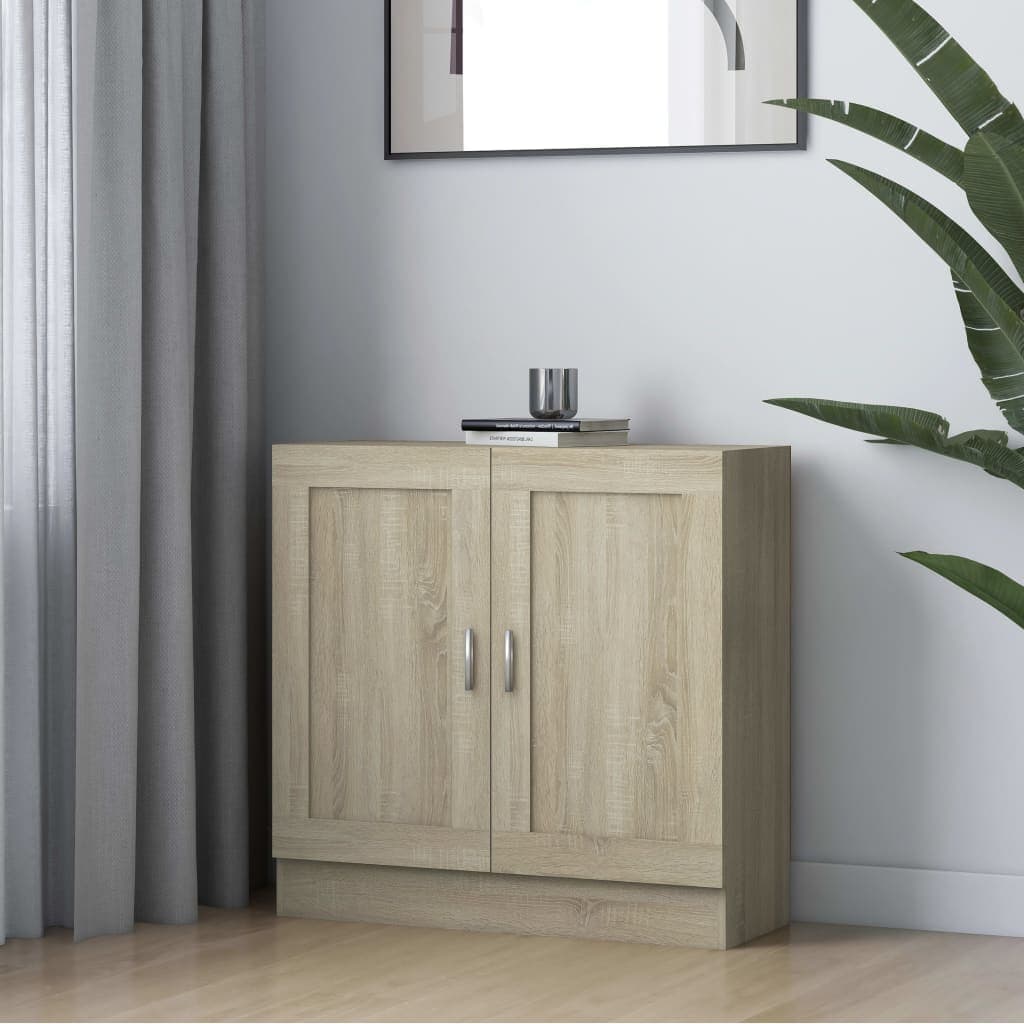vidaXL Biblioteca, stejar Sonoma, 82,5x30,5x80 cm, lemn prelucrat