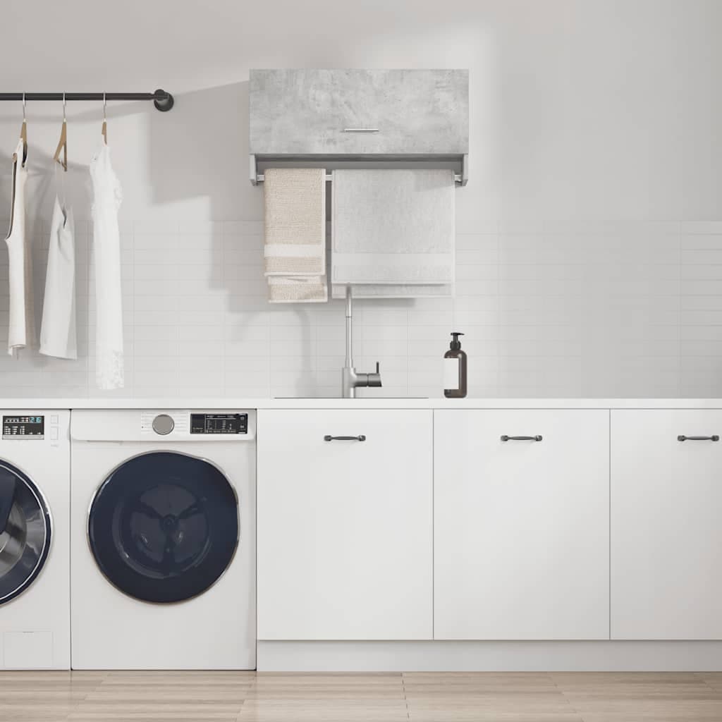 vidaxl sifonier gri beton 70x32 5x35 cm pal