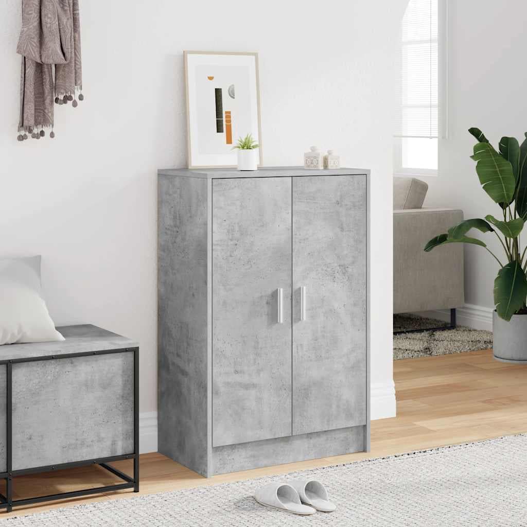 vidaXL Pantofar, gri beton, 60x35x92 cm, PAL