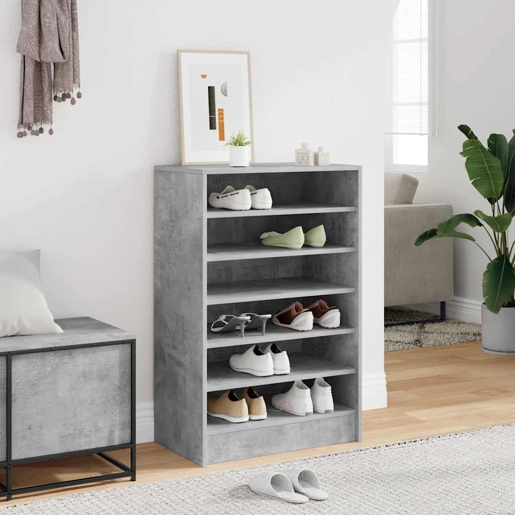 vidaXL Pantofar, gri beton, 60x35x92 cm, PAL