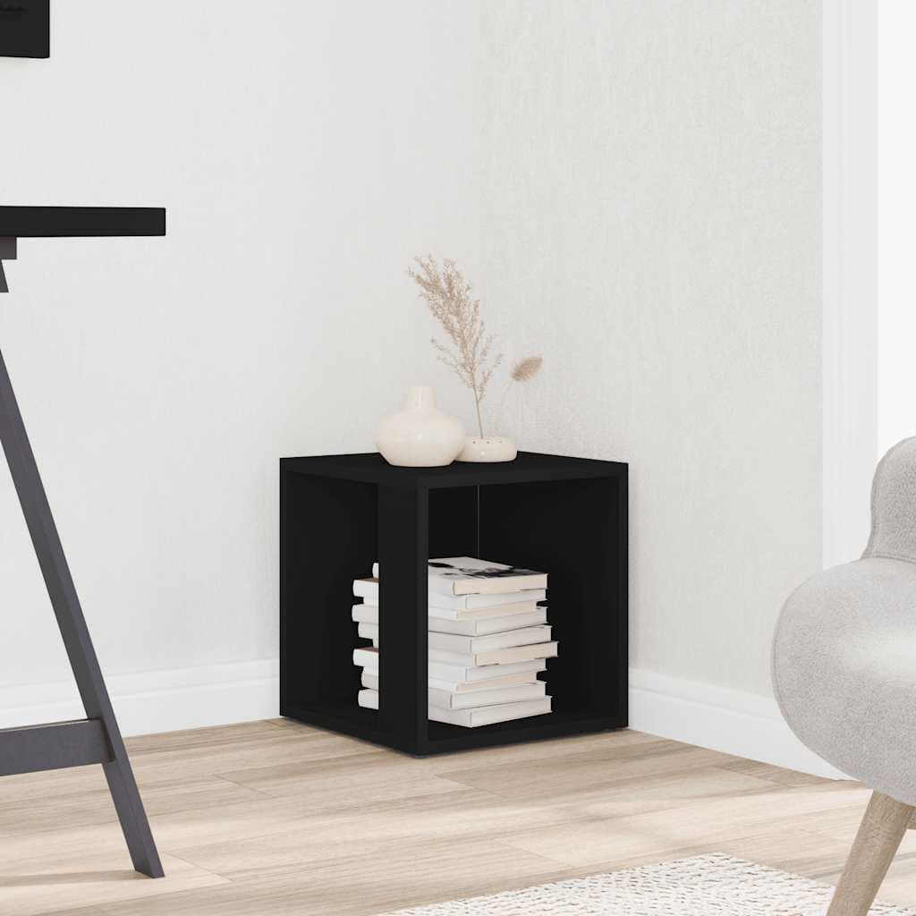 vidaXL Masa laterala, negru, 33x33x34,5 cm, lemn prelucrat