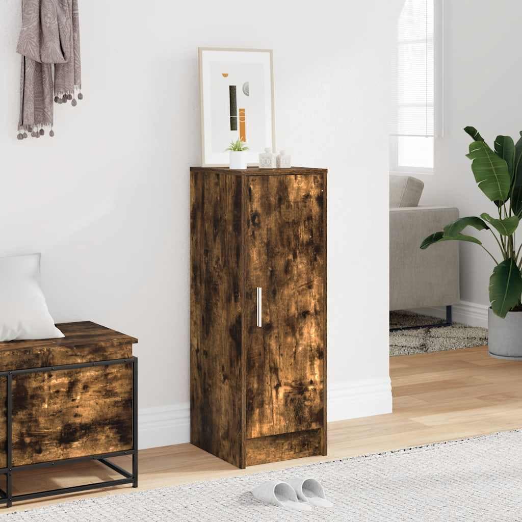 vidaXL Pantofar, stejar fumuriu, 32x35x92 cm, lemn prelucrat