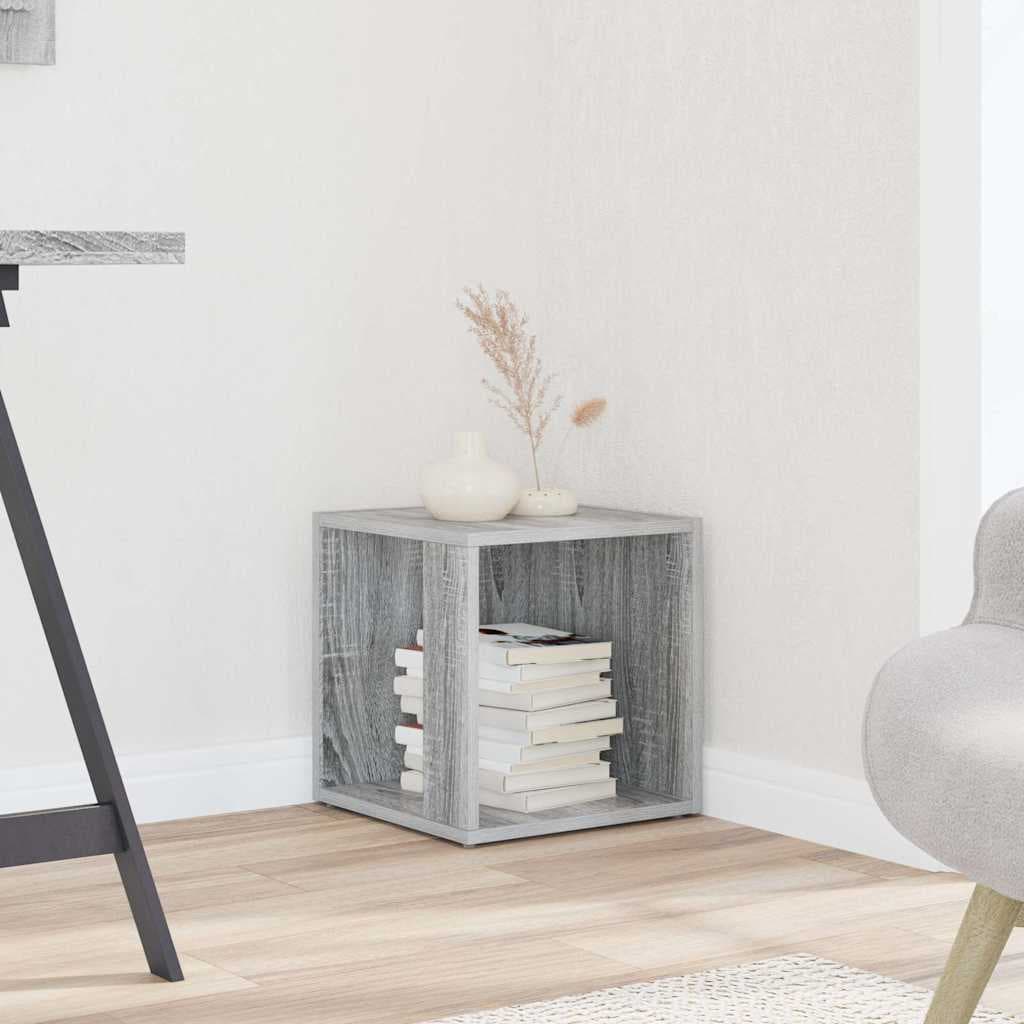 vidaXL Masuta laterala, sonoma gri, 33x33x34,5 cm, lemn prelucrat