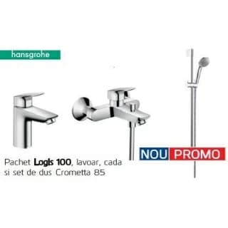 Set baterii cada Hansgrohe Logis 100  (71100000+71400000+27763000)