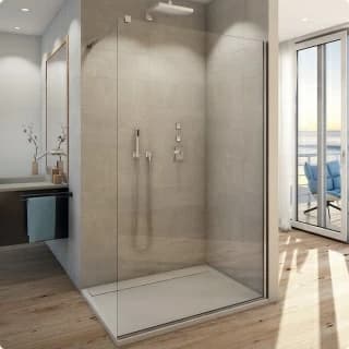 PROMO Cabina dus Walk-in SanSwiss Easy STR4P 130xH200 cm