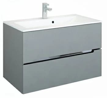 Set PROMO mobilier cu lavoar Oristo Silver 90x45x55 cm gri