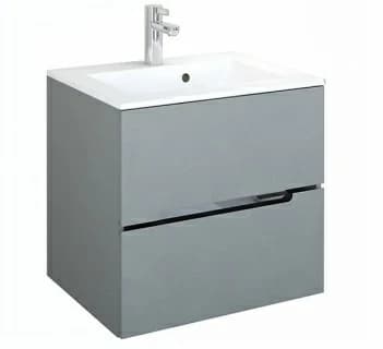 Set PROMO mobilier cu lavoar Oristo Silver 60x45x55 cm gri