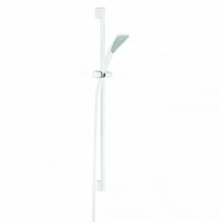 Set dus Kludi Fizz cu para 1 jet, furtun 1600 mm si bara 900 mm, alb