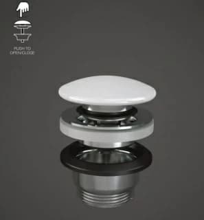 Ventil pentru lavoar Rak din ceramica, alb