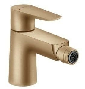 Baterie bideu Hansgrohe Talis E bronz periat, cu ventil pop-up