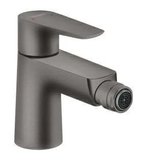 Baterie bideu Hansgrohe Talis E negru periat, cu ventil pop-up
