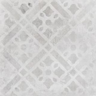 Decor ceramic Sintesi Italia, Atelier Bianco Decoro 2 cm, 60,4x60,4 cm