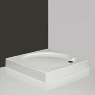 Cadita dus Roltechnik patrata Aloha-P 90x90xH12.5 cm cu sifon inclus