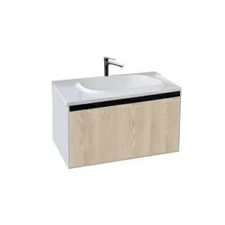 Set PROMO mobilier si lavoar Kolpasan Pandora stejar 75 cm