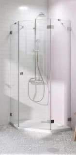 Cabina dus pentagonala Radaway Essenza Pro PTJ 100x100 cm, usa stanga