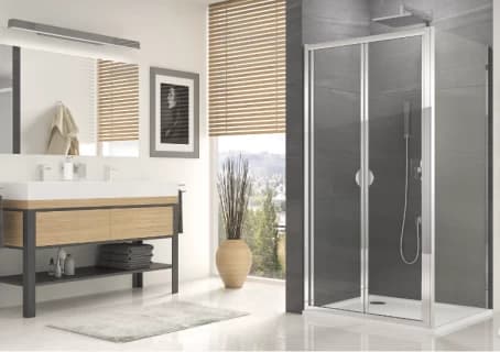 Cabina dus cu usa pliabila culisanta Ocelia OCEK 90x80(usa)xH190 cm