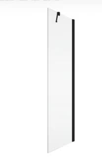 Cabina dus Walk-In SanSwiss Solino SOLT1, 100xH198,4 cm profil negru, sticla Lines