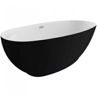 Cada freestanding Spatio Kivi acril 165x75 cm, negru mat