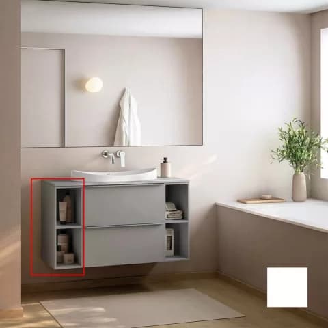 Dulap lateral suspendat Gala Shona 20x56.5 cm gri mat