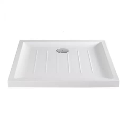 Cadita dus patrata Gala Vita acril 90x90 cm alb