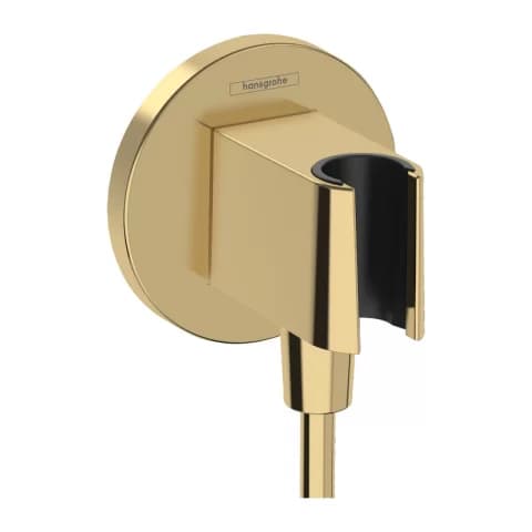Cot iesire dus Hansgrohe Fixfit S cu suport para auriu lucios