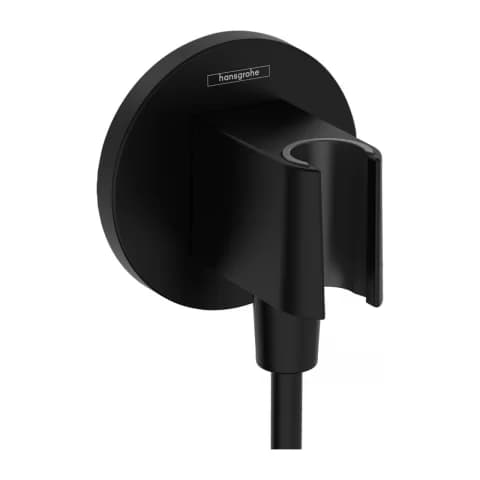 Cot iesire dus Hansgrohe Fixfit S cu suport para negru mat