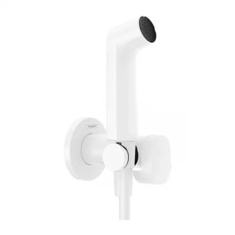 Sistem dus incastrat igiena intima Hansgrohe S EcoSmart alb mat