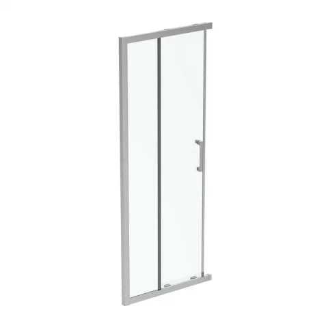 Usa cabina de dus culisanta Ideal Standard Connect 2 80x80 cm profil argintiu lucios