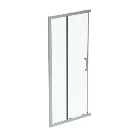 Usa cabina de dus culisanta Ideal Standard Connect 2 90x90 cm profil argintiu lucios