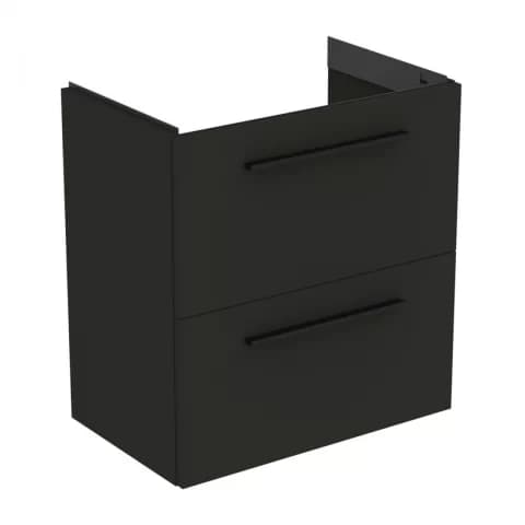 Baza lavoar suspendat Ideal Standard i.life S 2 sertare 60x37.5 cm gri carbon mat