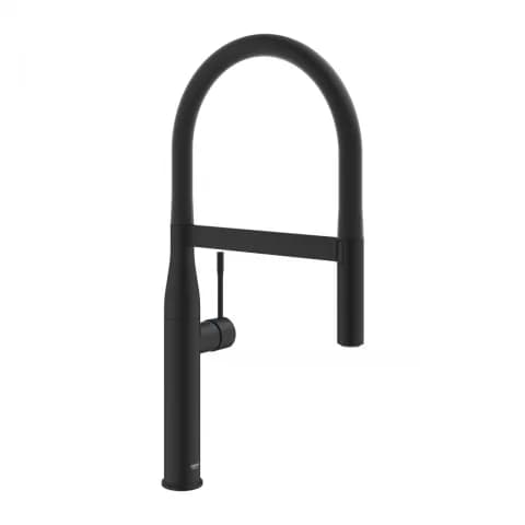 Baterie bucatarie cu dus extractibil Grohe Essence negru mat Phantom Black