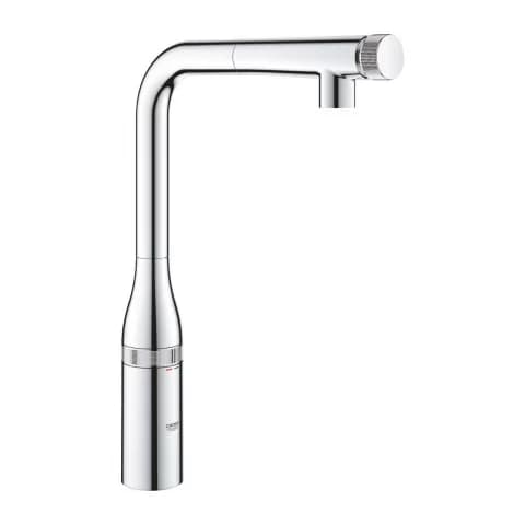 Baterie bucatarie cu dus extractibil Grohe Essence SmartControl crom lucios