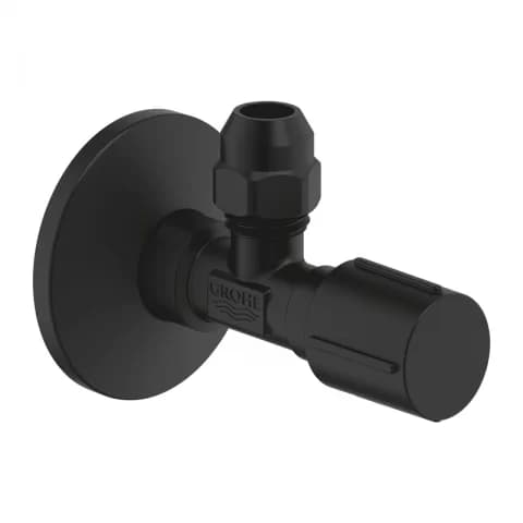 Robinet coltar Grohe negru mat Phantom Black 1/2"x3/8"