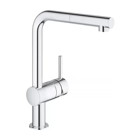Baterie bucatarie Grohe Minta crom lucios cu dus extractibil