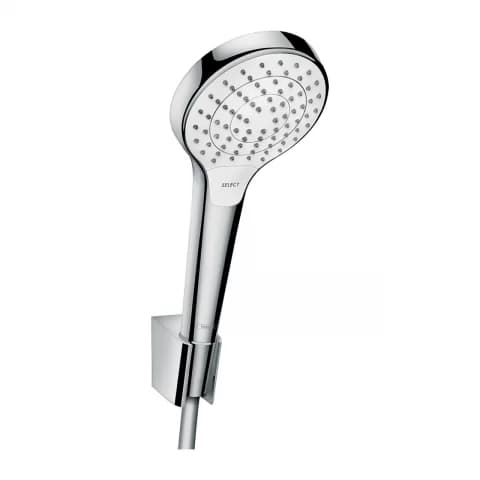 Set de dus Hansgrohe Croma Select S cu porter si furtun crom - alb