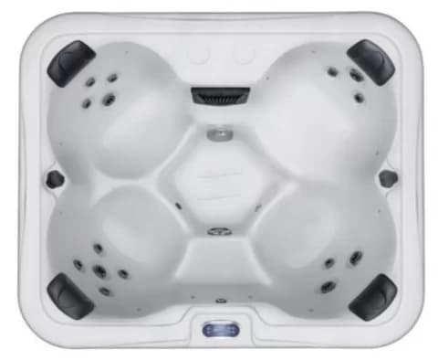 Minipiscina Glass Escape 18 alb 180x150x74 cm pentru 4 persoane